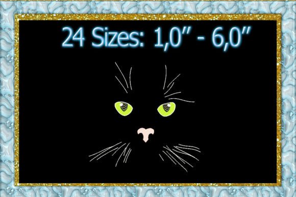 Cat Machine Embroidery Design