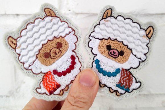 Cute Little Llama Embroidery Design