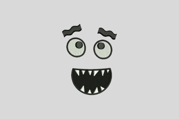 Cute Little Monster Embroidery Design