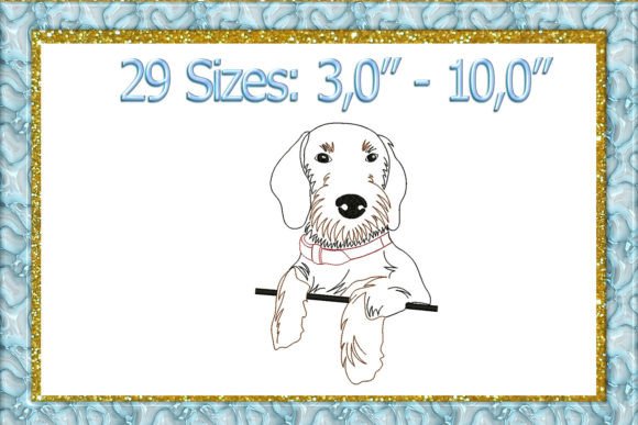 Dachshund Machine Embroidery Design