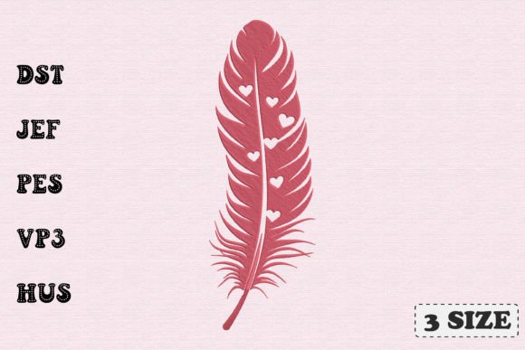 Feathers Boho Embroidery