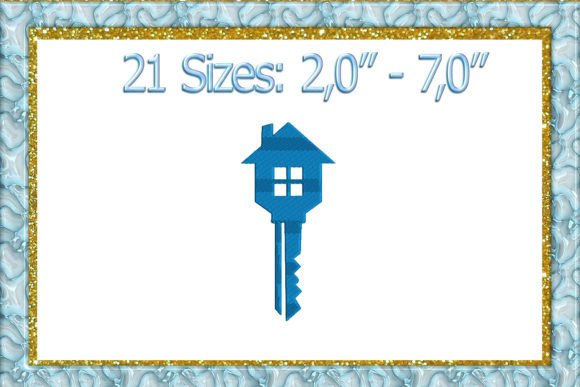 House Key Machine Embroidery