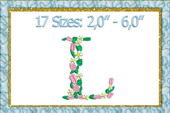 Letter L Monogram Embroidery