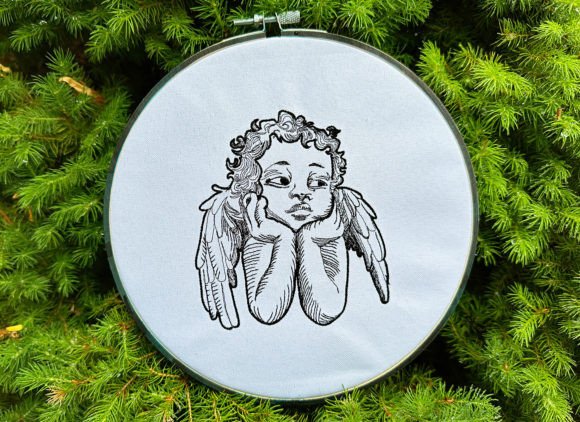 Little Baby Angel Machine Embroidery Design