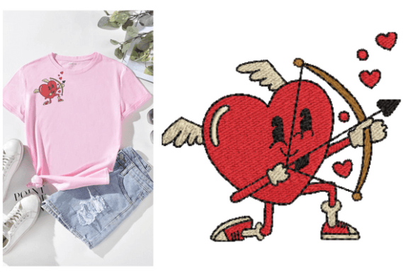 Pop Heart Embroidery Designs