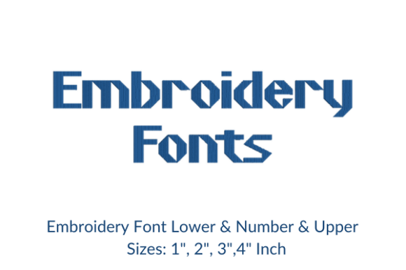 Vipond Font Embroidery Design